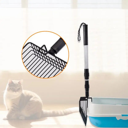 Stretchable Chicken Poop Scooper & Cat Litter Sifter Shovel – Coop Rake Cleaning Tool for Easy Waste Removal and Poultry Coop Maintenance, Pet Accessory