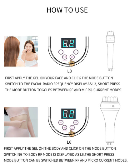 EMS Facial & Body RF Machine – Professional Radio Frequency Beauty Device for Skin Tightening, Face Lifting, and Anti-Aging