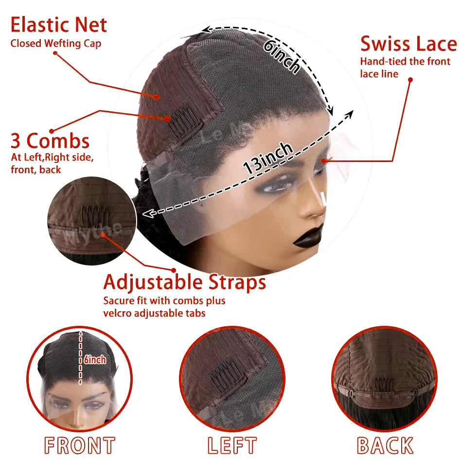 30-40 Inch Honey Blonde 250 Density 613 HD Lace Front Wig – 13x6 Transparent Straight Human Hair, 13x4 Lace Frontal Wig for Women