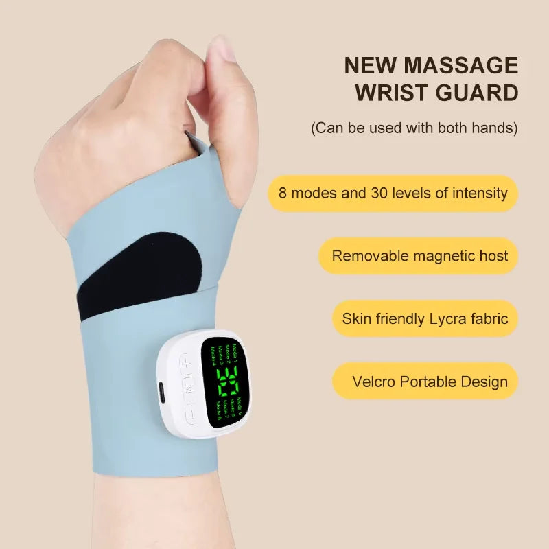 Electric Cordless Wrist Massager – USB Rechargeable Vibrating Massager for Carpal Tunnel & Fatigue Relief