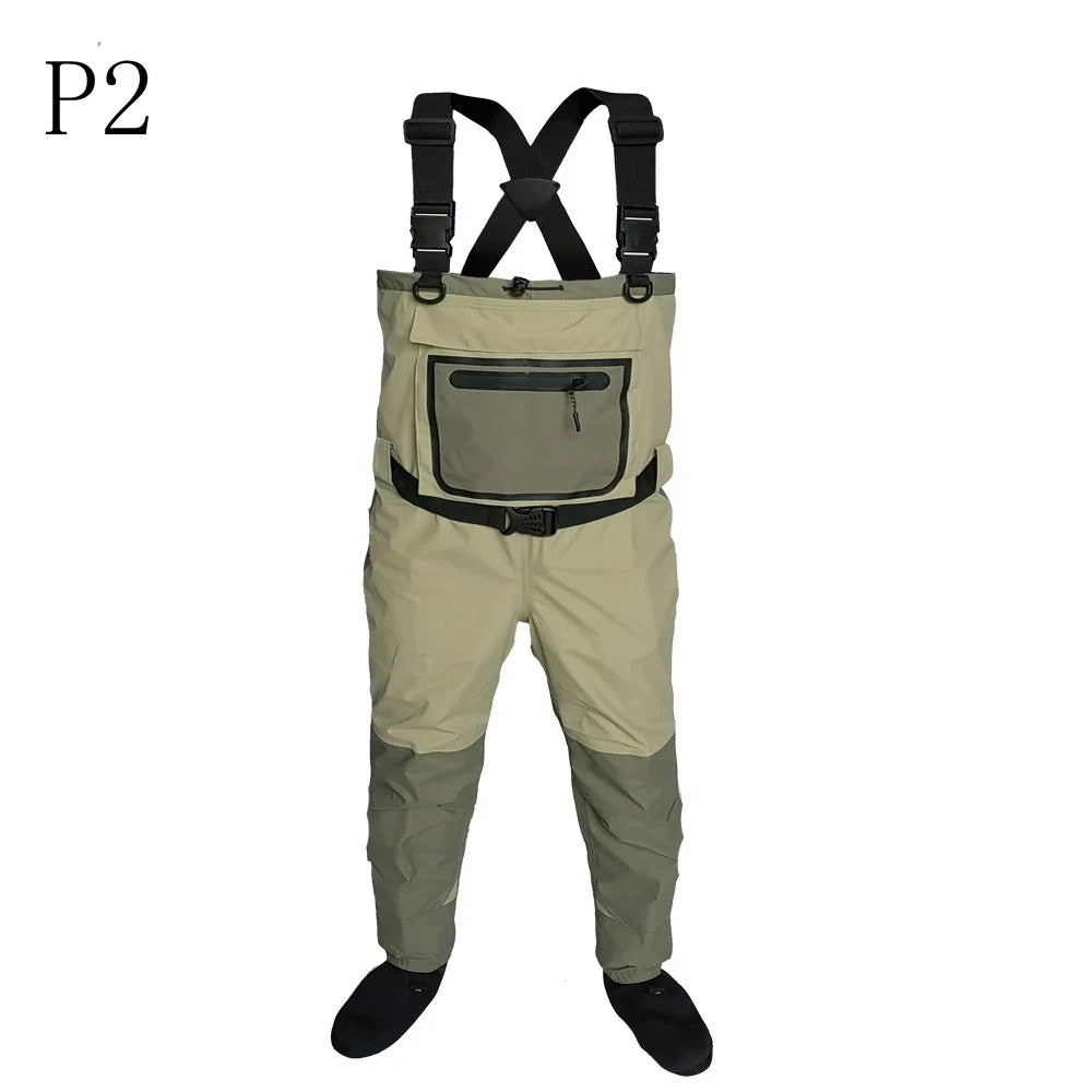 Fly Fishing Waders for Kids & Adults – Neoprene Foot, Quick-Dry, Waterproof & Breathable for Men, Rafting & Hunting