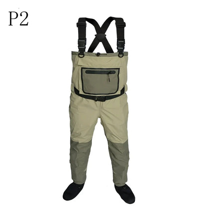 Fly Fishing Waders for Kids & Adults – Neoprene Foot, Quick-Dry, Waterproof & Breathable for Men, Rafting & Hunting