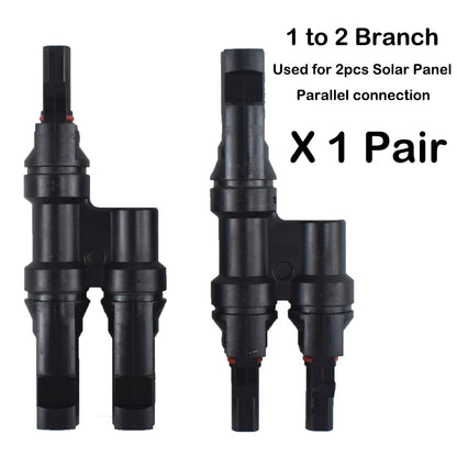 DC Solar Connector Kit 1000V 30A – IP67 Waterproof PV/MC Cable Connectors (5–200 Pcs, 2.5/4/6mm²)