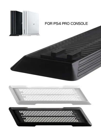 DATA FROG Non-Slip Vertical Stand — Cooling Bracket & Dock Holder for PS4, PS4 Slim, PS4 Pro
