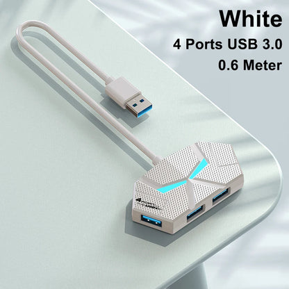 7-Port USB 3.0 Hub Type-C Docking Station — High-Speed 5Gbps Adapter for Laptop, Hard Drive, Mouse & Keyboard