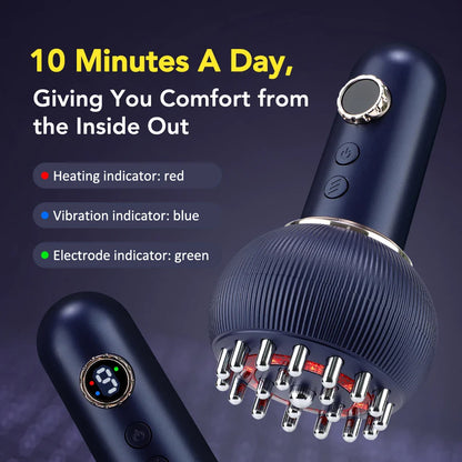 Rechargeable Gua Sha Massager – Body Shaping & Heating Scraping Brush for Lymphatic Detox, Meridian Dredging & Fat Burning