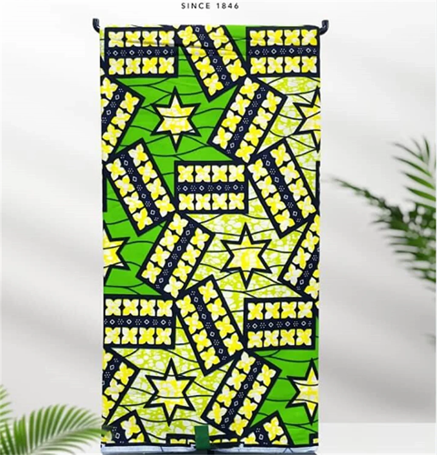 African Real Print Ankara Wax Fabric - Soft 100% Cotton Pagne 6 Yards