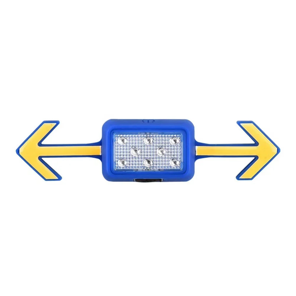 USB Rechargeable Bicycle Helmet Light with Remote Turn Signal – Waterproof LED Rear Safety Warning Taillight for Night Cycling