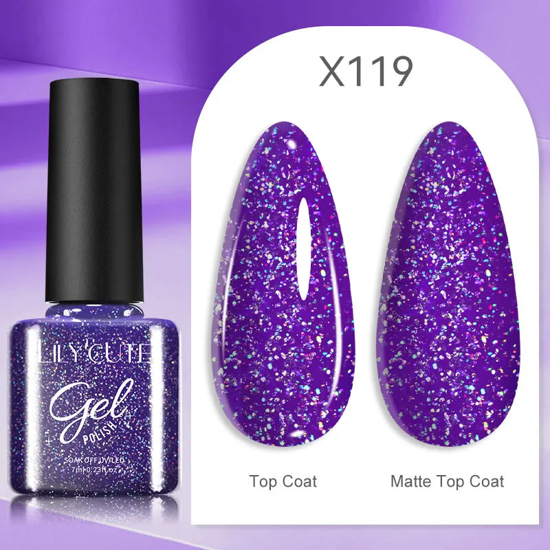 LILYCUTE 5ml Silver Metallic Liner Gel Polish – Super Bright UV Nail Art Stripe & Drawing Paint Varnish, Mirror Effect Graffiti Gel
