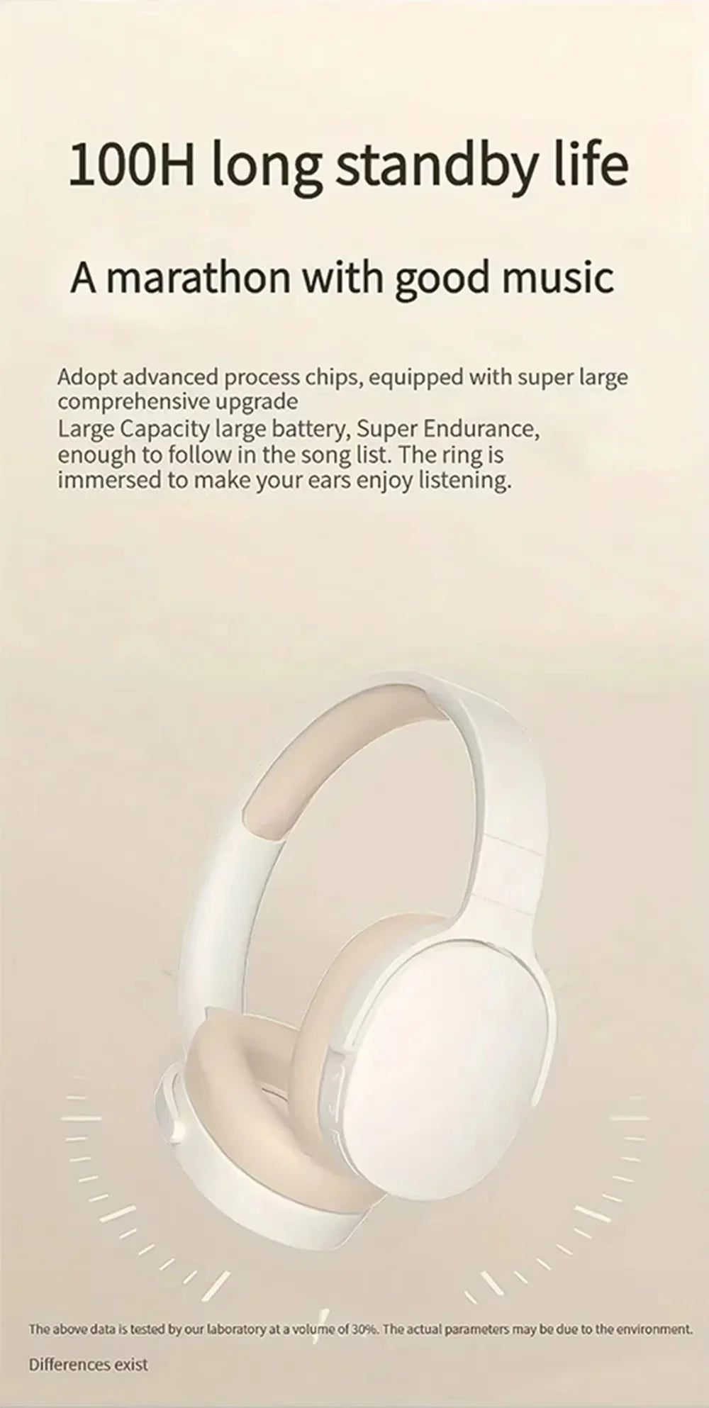 New Wireless Bluetooth Over-Ear Headphones – HiFi Stereo Headset with Mic, TF/AUX Music Player & Sports Earphones