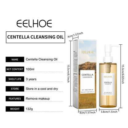 EELHOE Centella Cleansing Oil – Moisturizing Facial Makeup Remover for Sensitive Skin, Pore Shrinking & Deep Cleansing