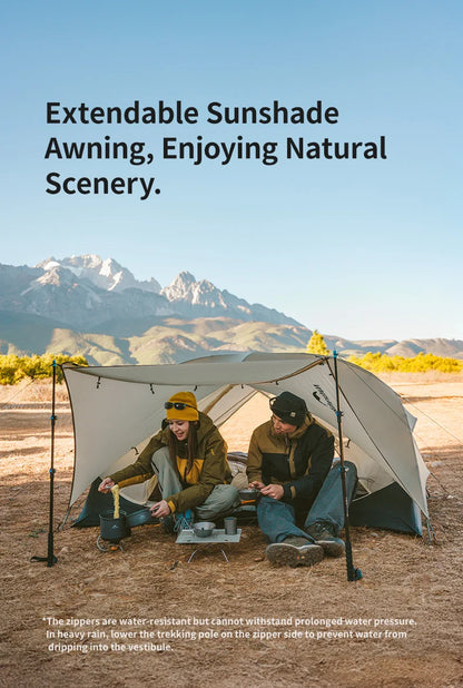 Naturehike Mongar UL Hiking Tent – 1-2 Person Ultralight Waterproof 15D Nylon Backpacking Tent