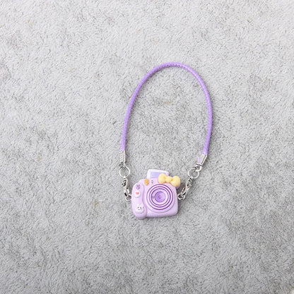 Cartoon Camera Phone Bag for Labubu Crybaby — 10-15cm Cotton EXO Plush Doll Accessories