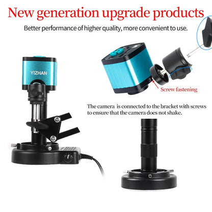1080P 48MP 4K Digital Microscope – HDMI/USB/VGA Camera with 150X C-Mount & Articulated Arm for Repair