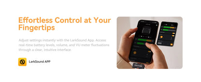 Hollyland Lark M2S Wireless Microphone, Noise Cancellation, for iPhone, Android, PC, Photography, Vlog, Interview
