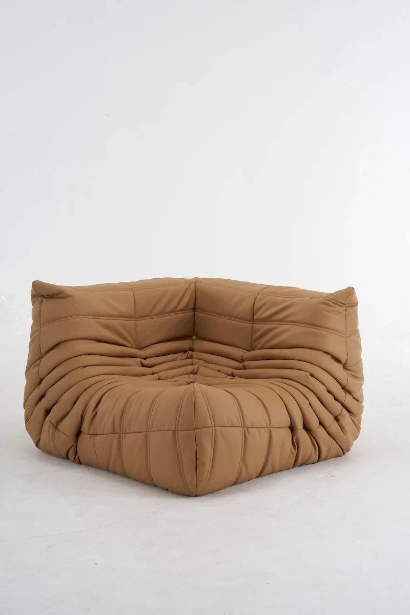 Caterpillar Togo Single Sofa – Tatami-Style Leisure Chair for Living Room or Bedroom, Reading & Relaxing Seat