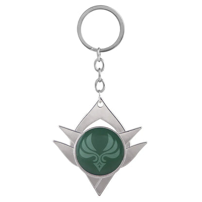 Genshin Impact Venti Eye Keychain 1:1 – Luminous Anime Cosplay Key Ring Backpack Pendant Gaming Accessories Gift