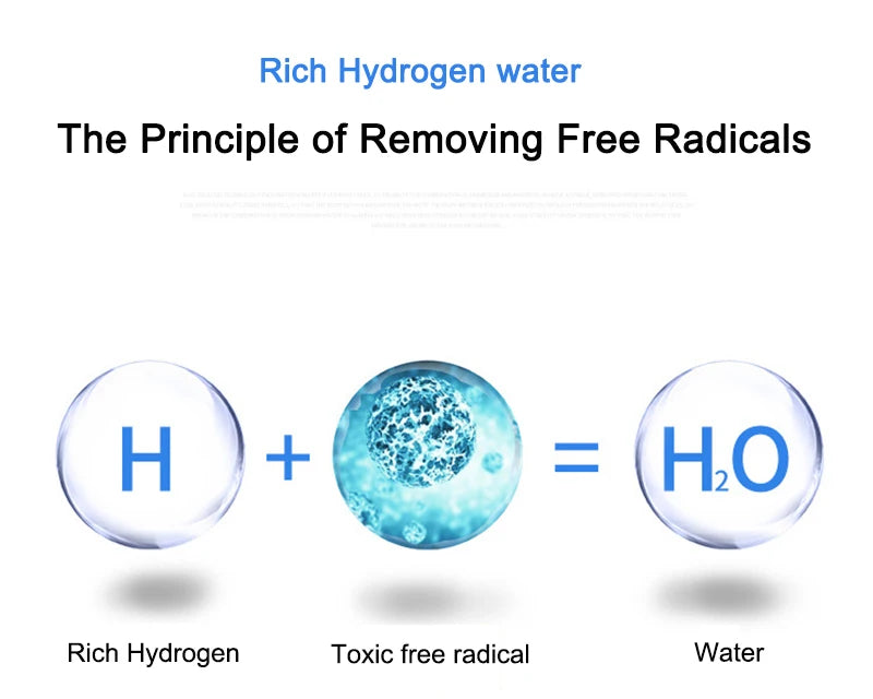 2L Hydrogen-Rich Electric Kettle – Electrolysis Water Heater & Generator with English Manual