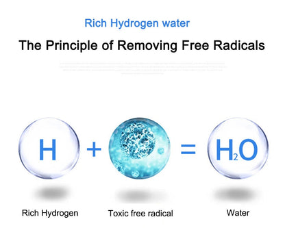 2L Hydrogen-Rich Electric Kettle – Electrolysis Water Heater & Generator with English Manual