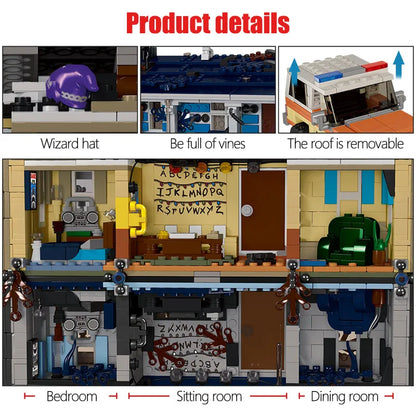 HOT TOY 2499Pcs Stranger Things The Upside Down Building Blocks – Compatible 75810 Model Kit for Kids & Adults