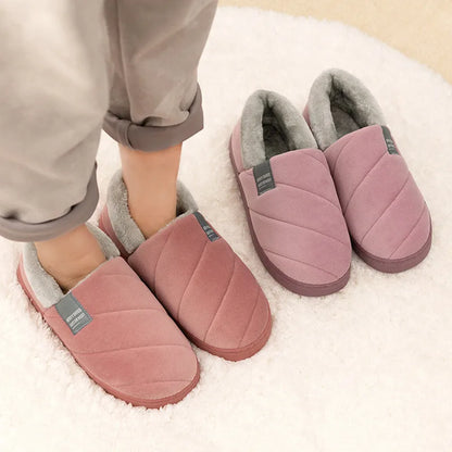 Large Men's Winter Warm Furry Slippers - Size 46/47, Thick Sole Non Slip Slides for Indoor and Outdoor Use