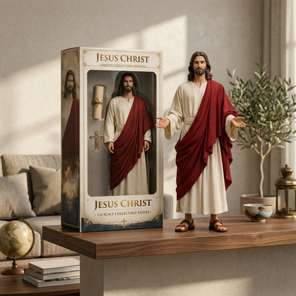 Jesus Open Arms Blessing Statue - 1/6 Scale Hand-Painted Christ Figurine for Home Decor