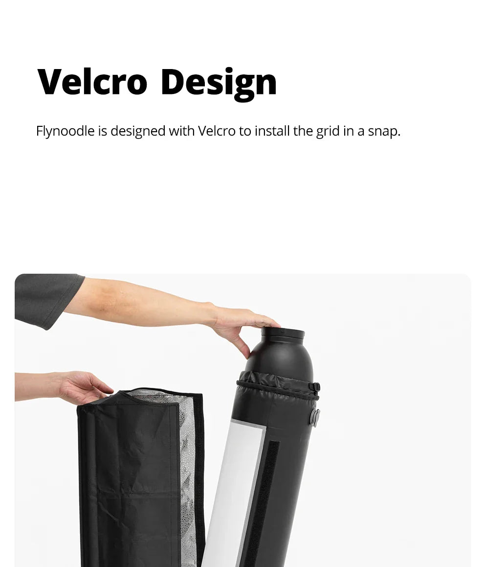 Flynoodle Air Tube Inflatable Softbox - Video Light Diffuser for Aputure, Nanlite, Godox, ZHIYUN & COLBOR