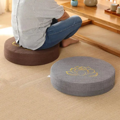 40x6cm Yoga Meditation Cushion – Firm PEP Backrest Pillow, Japanese Tatami Mat, Removable & Washable
