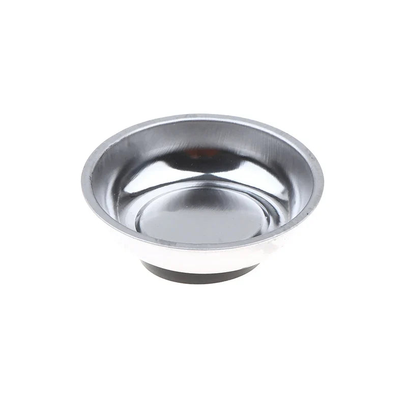 Stainless Steel Magnetic Parts Tray - 4 Inch & 6 Inch Bowl Organizer for Bolts Nuts Screws Hardware Storage Home Office