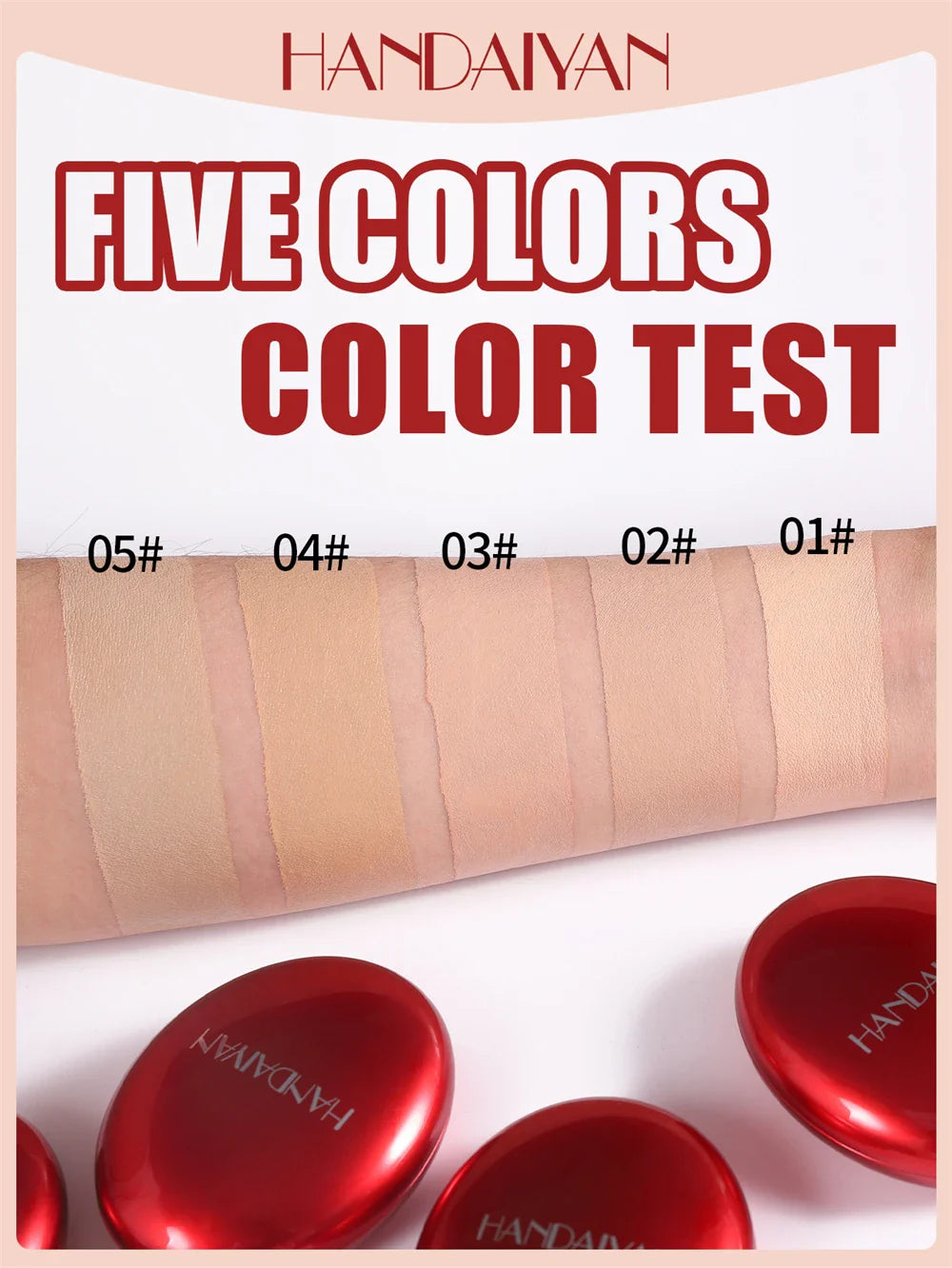 Air Cushion Foundation – Light Natural Moisturizing Concealer, Whitening, Oil-Control, Long-Lasting Base Makeup for Women (Korean Cosmetic)