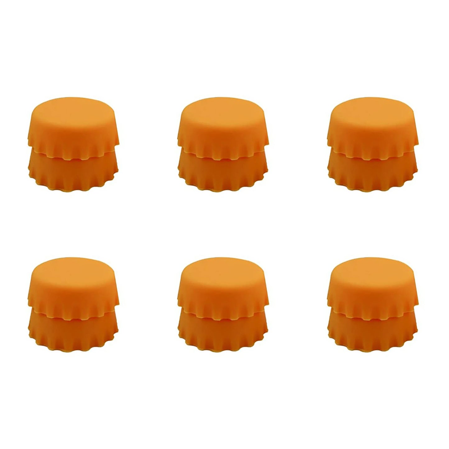 2/6/12pcs Silicone Beer Bottle Caps – Preservative Covers for Wine, Vinegar, Soy, and Cocktail Bottles