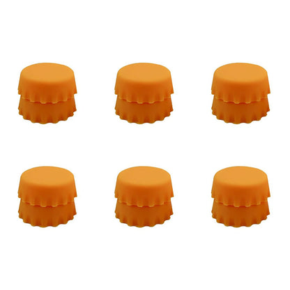 2/6/12pcs Silicone Beer Bottle Caps – Preservative Covers for Wine, Vinegar, Soy, and Cocktail Bottles