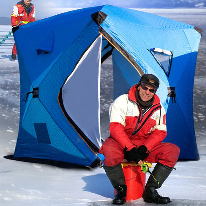 Easy Set-Up Winter Ice Fishing Tent – Portable Waterproof & Windproof Shelter for Ice Fishing