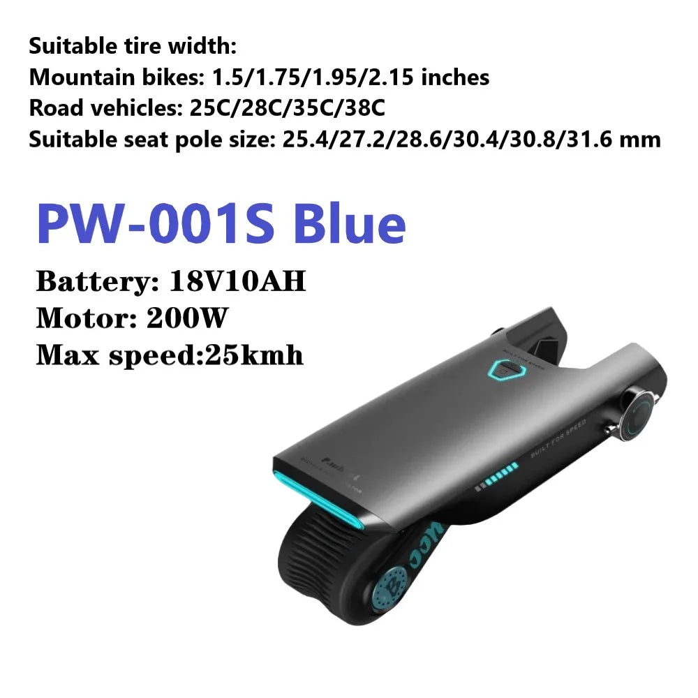 Electric Bike Conversion Kit — 31-Mile Range Pedal Assist with 12V 10AH Battery, 15.5MPH, Tool-Free Installation
