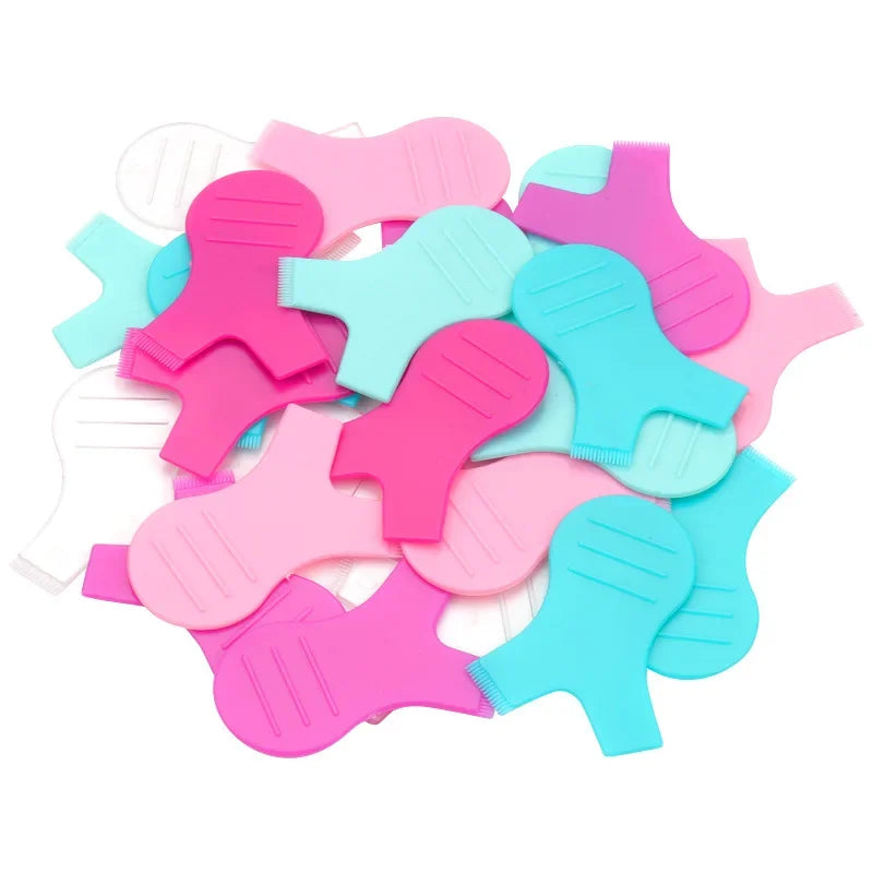 10pcs Reusable Eyelash Brushes – Y Shape Comb for Lash Lifting, Curling & Extension Perm Tools