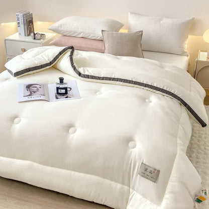 Soybean Fiber Cotton Quilt – All-Season Universal Winter, Spring & Autumn Comfort, Thickened & Warm Quilt Core
