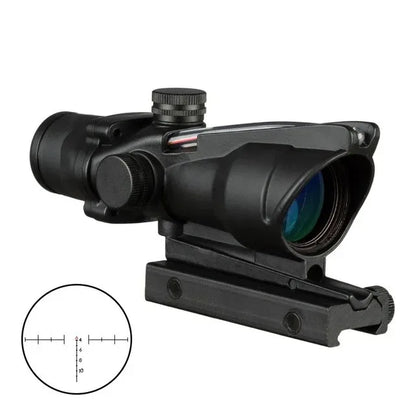4X32 Hunting Riflescope – Fiber Optic Green & Red Dot Illuminated Reticle Tactical Sight
