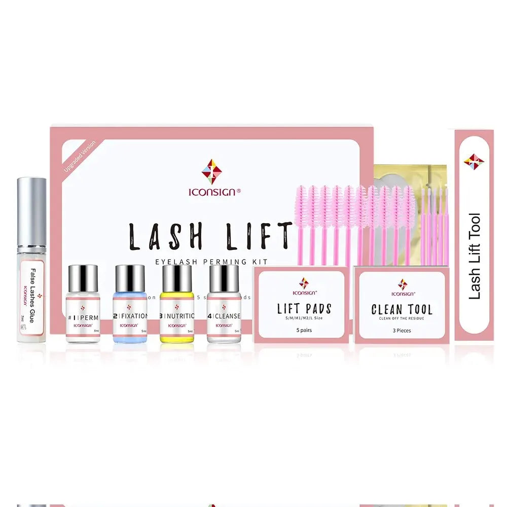 ICONSIGN Lash Lift Kit – Upgrade Version for Eyelashes, Lasts 6-8 Weeks, Calia Perm Enhancer Makeup Tools