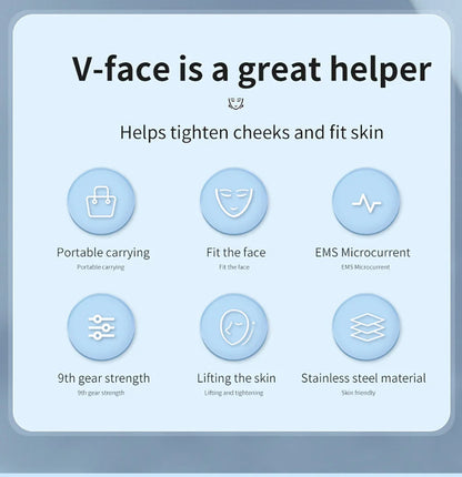EMS Face Lifting Massager – Anti-Wrinkle, Firming V-Face Lift Microcurrent Device for Double Chin Skin Care