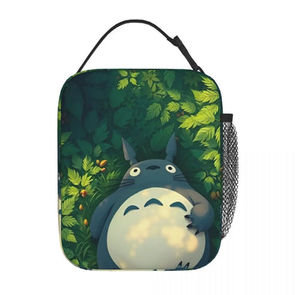 Totoro Miyazaki Anime Insulated Lunch Tote Bag – Portable Thermal Cooler for School & Office