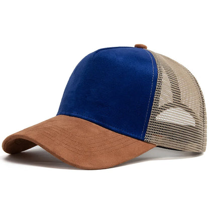 Unisex Cotton Mesh Trucker Hat - Multi Color Casual Summer Baseball Cap for Men & Women