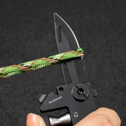 Multifunctional Outdoor Tool - Folding Molle Scissor Army Knife, Mini Bicycle Repair & EDC Camping Gear Equipment
