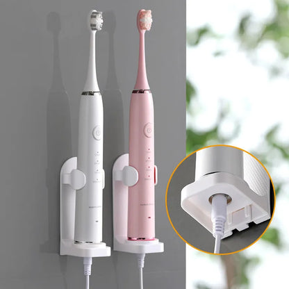 Adjustable Silicone Toothbrush Holder - Non-slip Wall Mount for Electric Toothbrushes ( Adapts to 99% of Models )