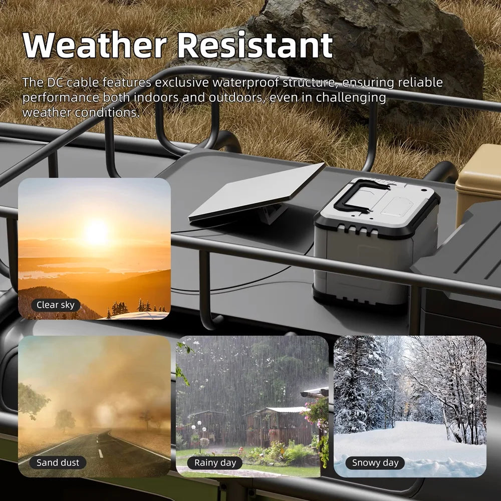 Starlink Mini 2M (6.6ft) DC Power Type-C Replacement Cable – Waterproof Outdoor Barrel Jack Charging Cable