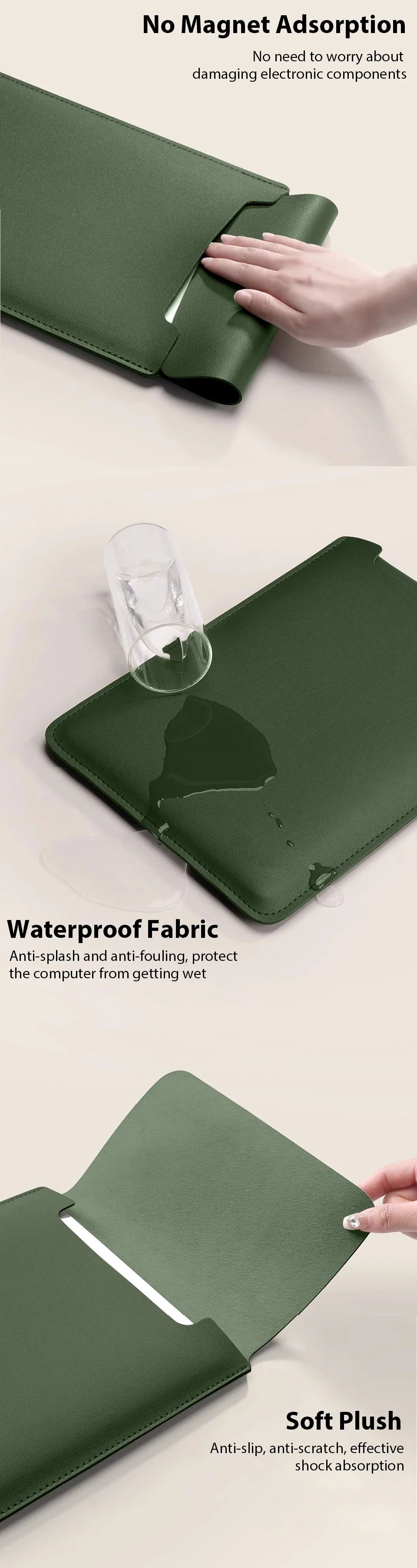 Laptop Sleeve Bag for Apple MacBook, Lenovo, Huawei, Xiaomi, ASUS – 11-16 Inch Notebook & iPad 12.9 Cover Case
