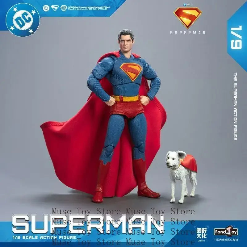 2025 Fondjoy David Corenswet Superman Action Figure – 1/9 PVC Movable Figure Toy for Kids & Boys Gift