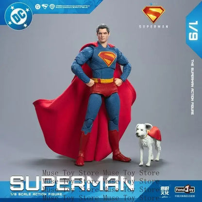 2025 Fondjoy David Corenswet Superman Action Figure – 1/9 PVC Movable Figure Toy for Kids & Boys Gift