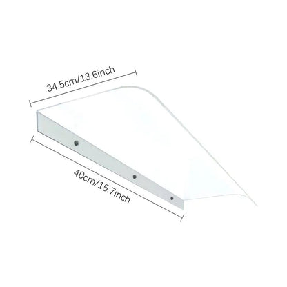 Transparent Outdoor Window & Door Awning – Patio Canopy with UV Protection for Garden, Windows & Patios