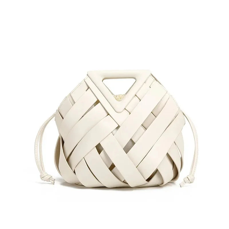 Women’s Vegan Leather Woven Tote Bag – Fashion Top Handle Crossbody Shoulder Handbag, Trendy 2025 Everyday Purse