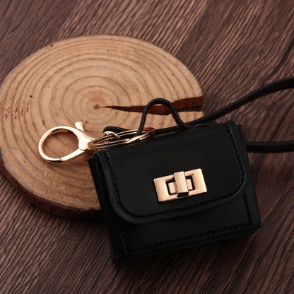 Mini PU Leather Bag Keychain - Openable Coin Purse Pendant with Hand Strap for Phone & Keys
